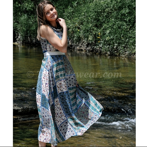 RELISTED Patchwork midi dress - Picture 6 of 6